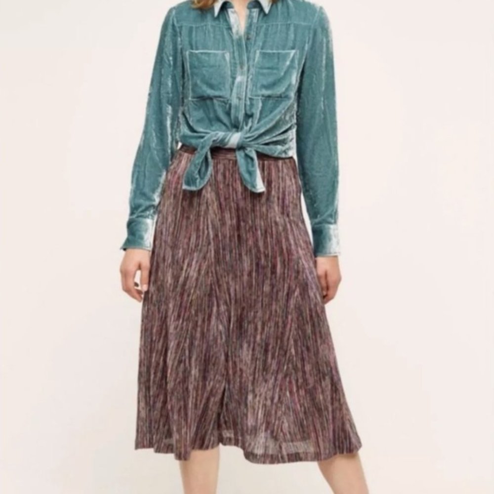 Anthropologie Maeve Wynn Knit Midi Skirt